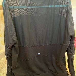 Black Alo sweatshirt with mesh XS